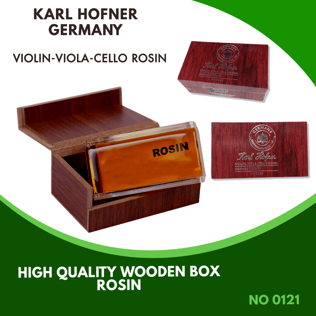 KARL HOFNER(GERMANY) High Quality Violin-Viola-Cello Wooden Box Rosin